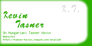 kevin tasner business card